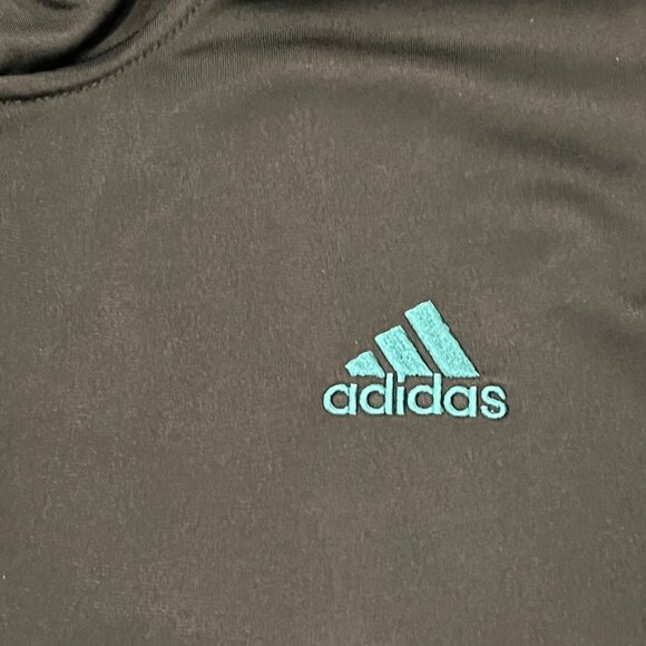 Adidas Boys Stripe Full Zip Track Jacket, Pockets, NWT, Black Green L (14-16) - Picture 4 of 8